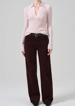 Annina High Rise Wide Leg 33" Corduroy