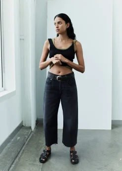 Ayla Raw Hem Crop