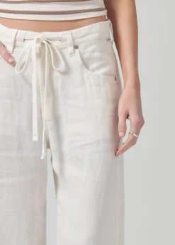 Brynn Drawstring Linen Trouser