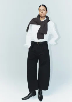 Cara Cropped Pleated Trouser
