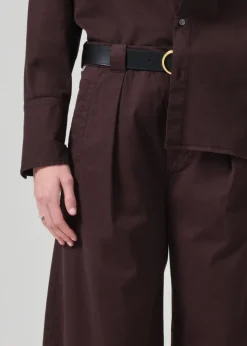 Cara Cropped Pleated Trouser