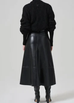 Cassia Leather Skirt