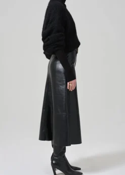 Cassia Leather Skirt