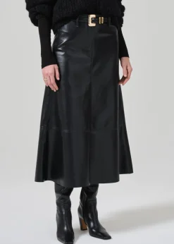 Cassia Leather Skirt