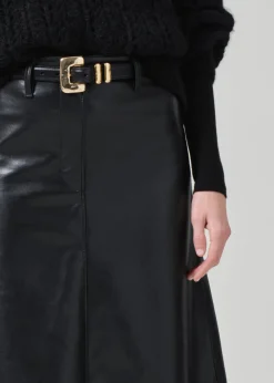 Cassia Leather Skirt