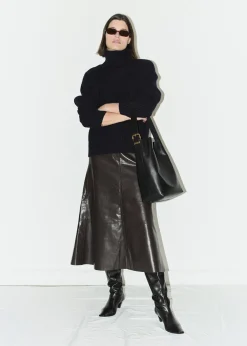 Cassia Leather Skirt
