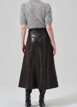 Cassia Leather Skirt