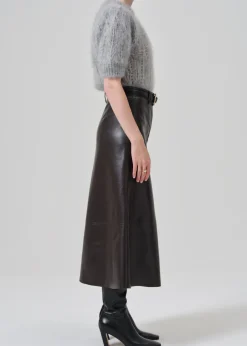 Cassia Leather Skirt