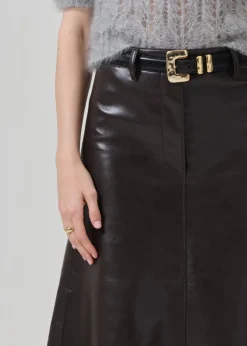 Cassia Leather Skirt