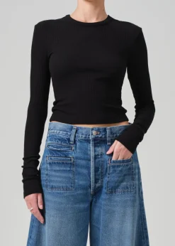 Cropped Faena Crewneck