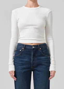 Cropped Faena Crewneck