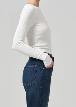 Cropped Faena Crewneck