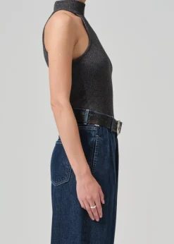 Dani Sleeveless Mock Neck