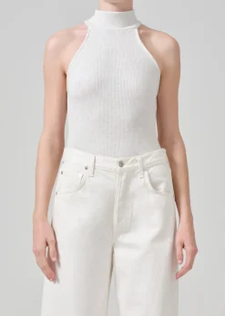 Dani Sleeveless Mock Neck