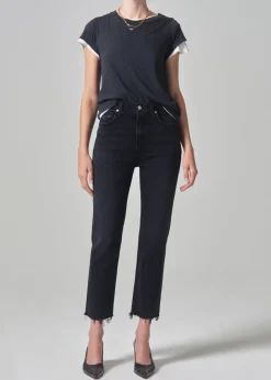 Daphne Crop High Rise Stovepipe