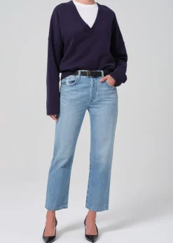 Emery Crop Relaxed Straight