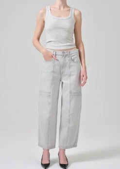 Gianna Seamed Cropped Baggy