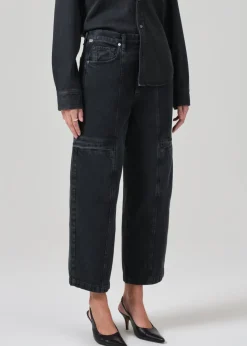 Gianna Seamed Cropped Baggy