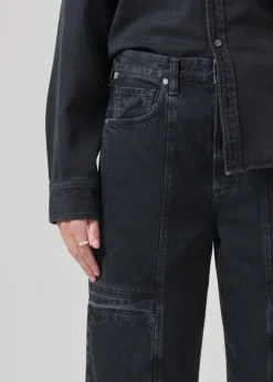 Gianna Seamed Cropped Baggy