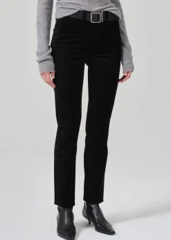 Isola Slim Crop Welt Pocket Velvet