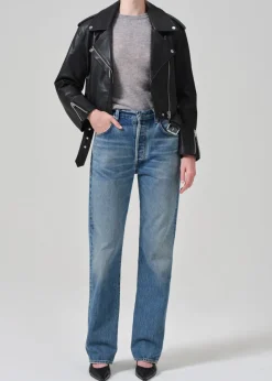 Kindra Cropped Moto Jacket