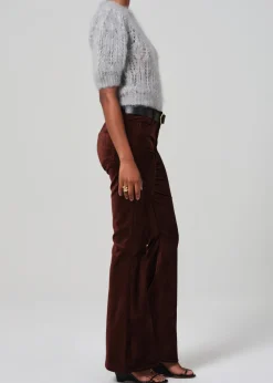 Lilah Flare With Welt Pocket Velvet