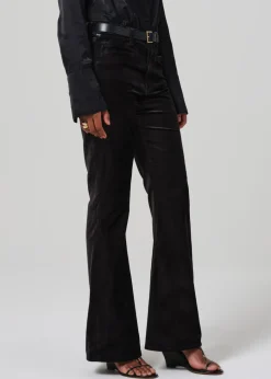 Lilah Flare With Welt Pocket Velvet