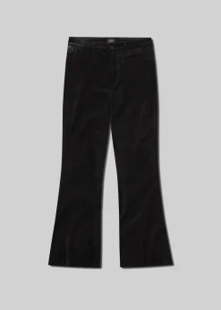 Lilah Flare With Welt Pocket Velvet