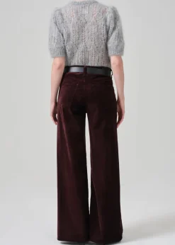 Lolli Mid Rise Baggy Velvet