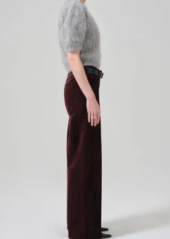 Lolli Mid Rise Baggy Velvet