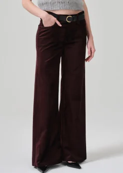 Lolli Mid Rise Baggy Velvet