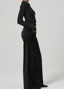 Lolli Mid Rise Baggy Velvet