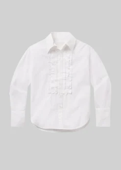 Ruffle Tuxedo Shirt